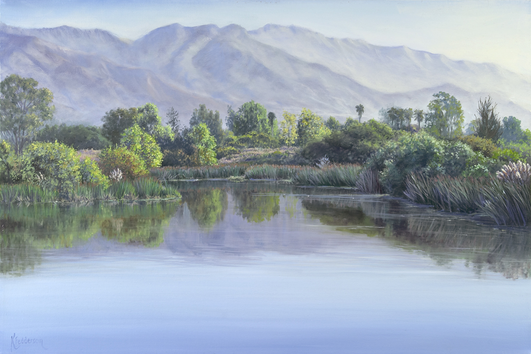 lake los caneros painting